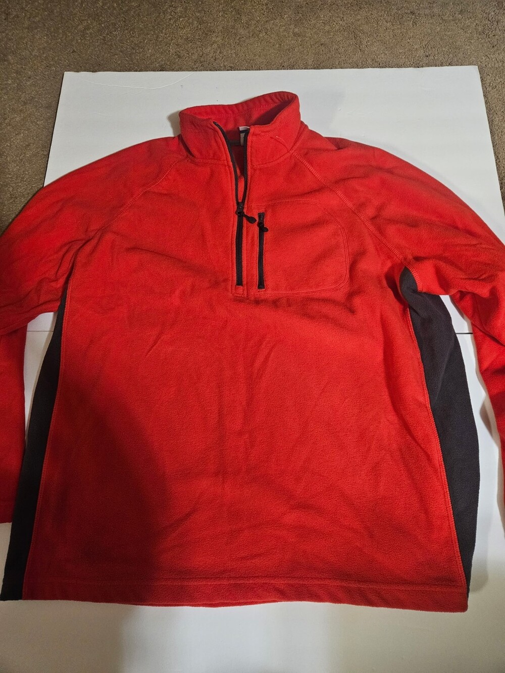 Starter Mens 1/4 Zip Fleece Shirt XL